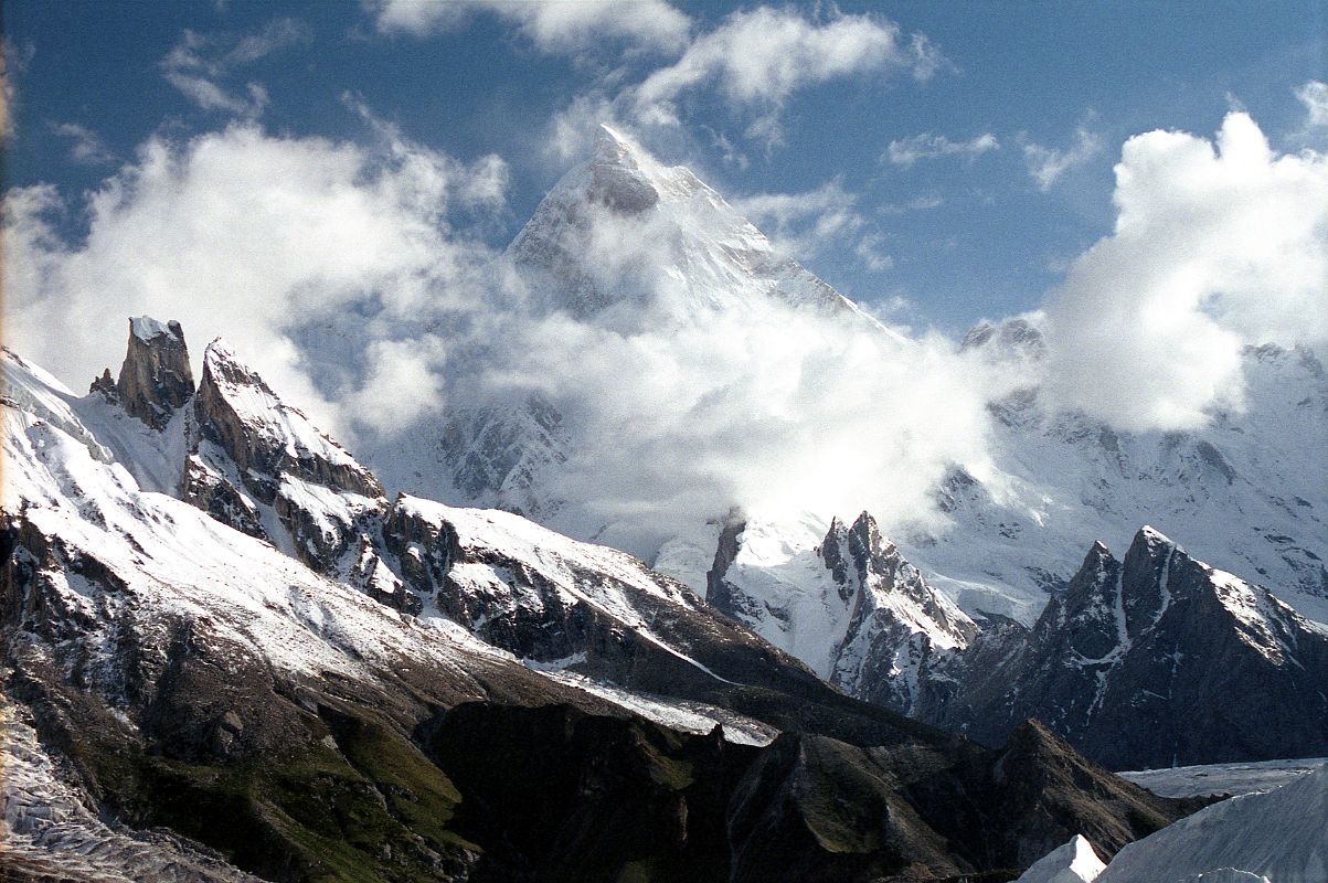 11 Masherbrum Coming Out Of The Late Afternoon Clouds From Goro II